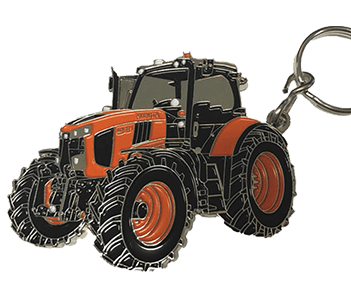 Metal Tractor Key Ring